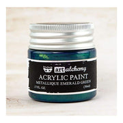 FINNABAIR Art Alchemy Metallique Acrylic Paint -Emerald Green 963170